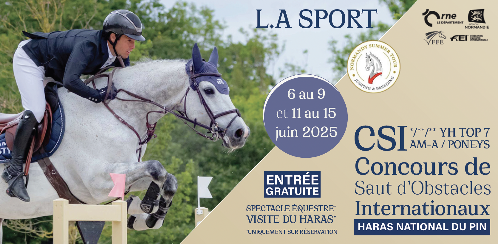 CSI – 6 AU 15 JUIN – L.A SPORT
