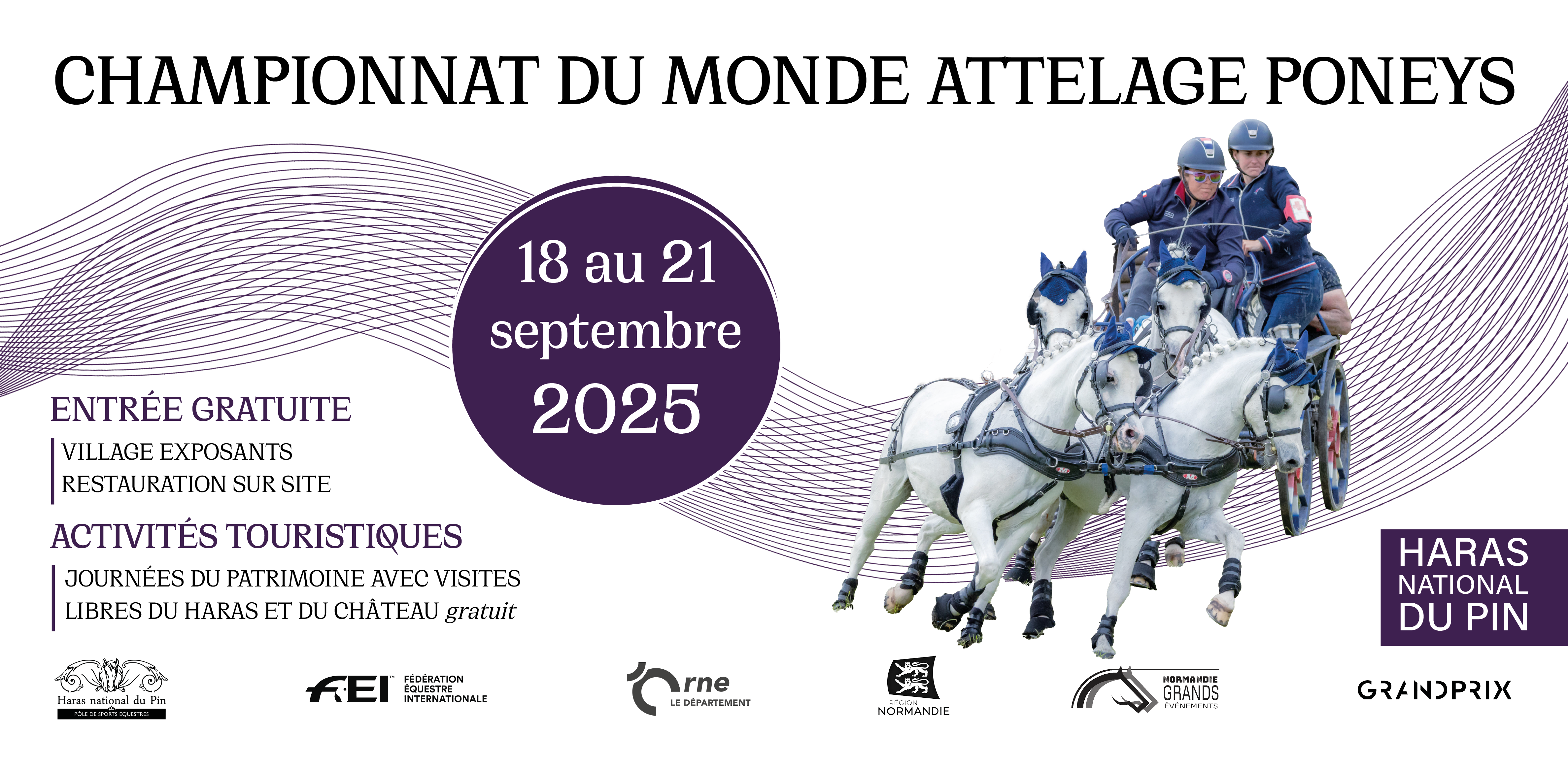 CHAMPIONNAT DU MONDE ATTELAGE PONEYS - 18 AU 21 SEPTEMBRE 2025